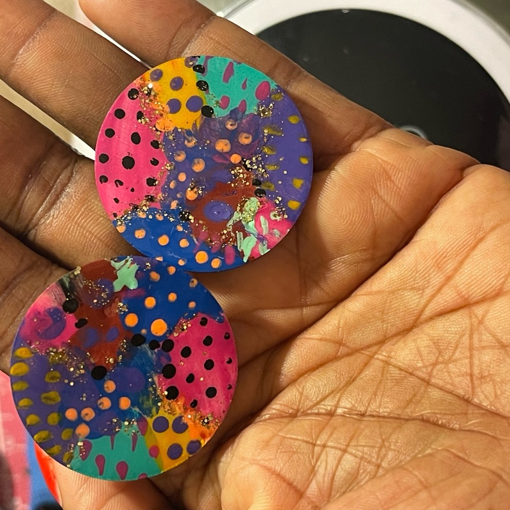 Colorful Abstract Earrings